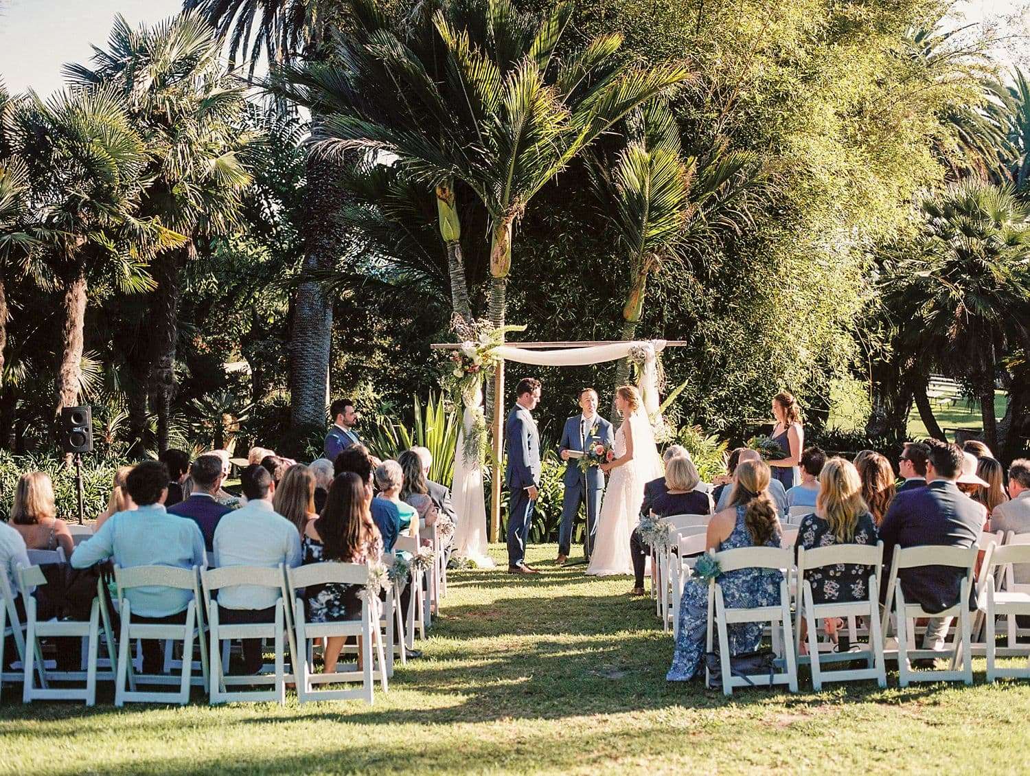 santa barbara zoo wedding ceremony