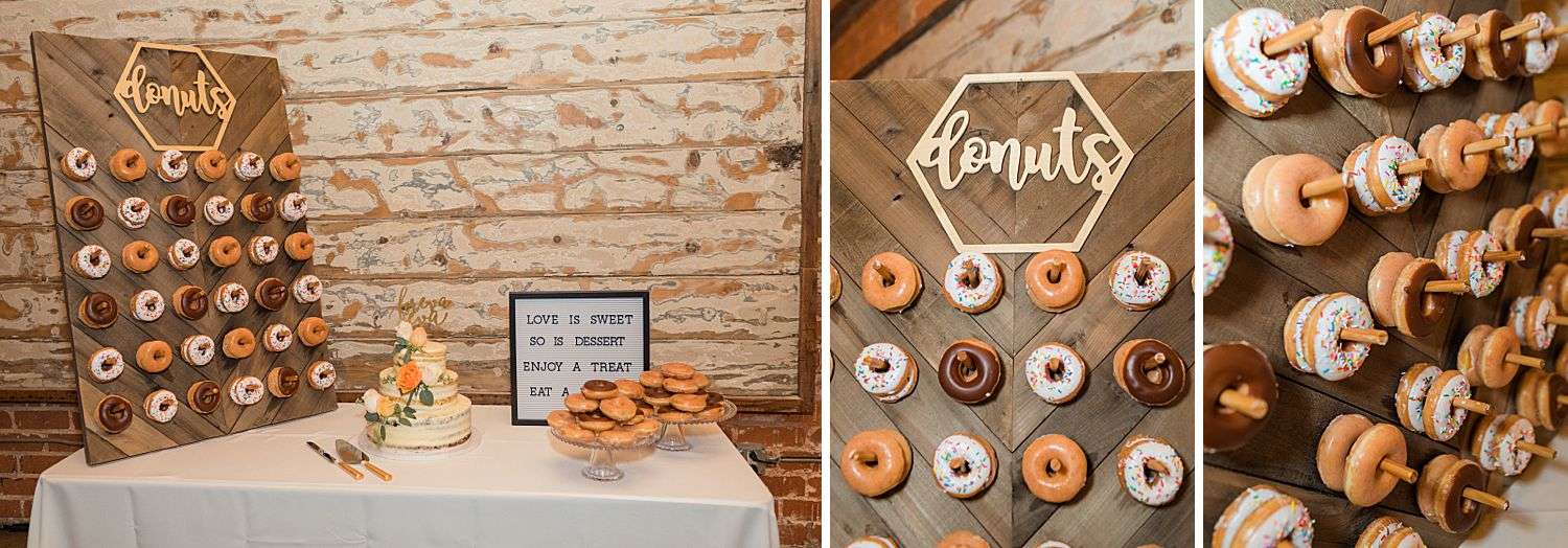 donut wall wedding