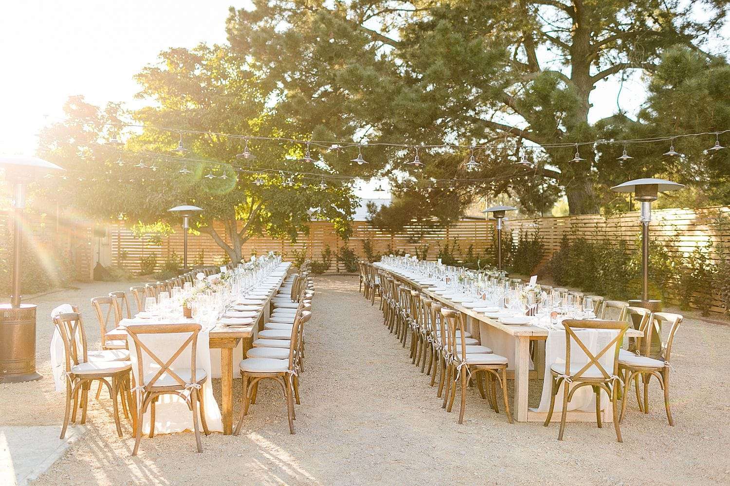 bodega los alamos outdoor wedding reception