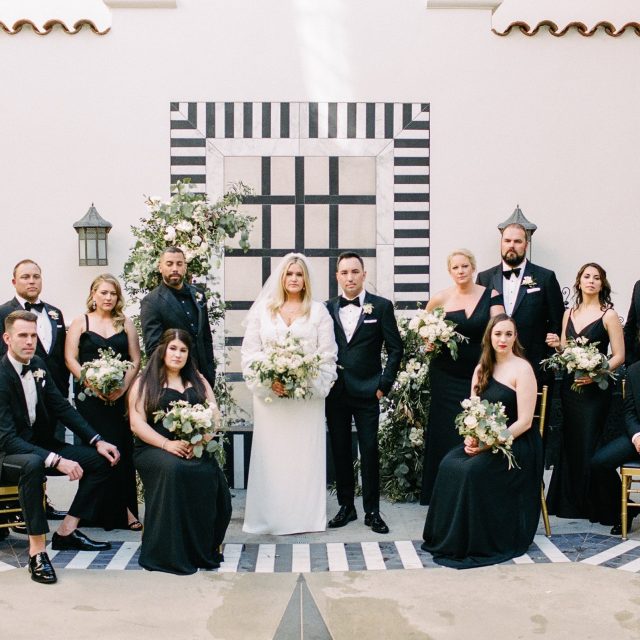 wedding party at hotel californian wedding